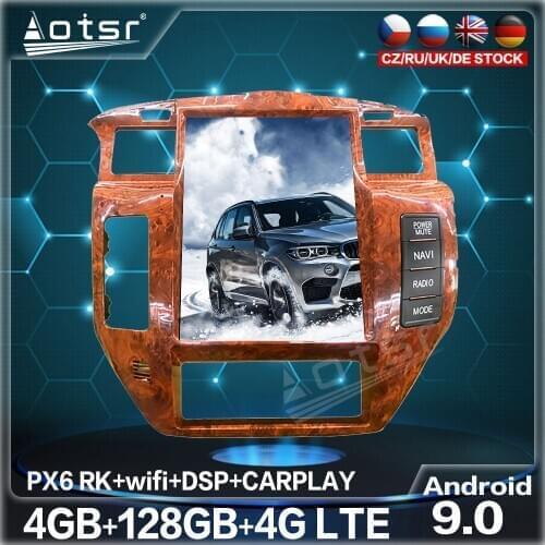 128G Android 9.0 Tesla Style Vetical Screen Car Radio GPS Navigation For NISSAN PATROL 5 Y61 Car Multimedia Player Screen Unit