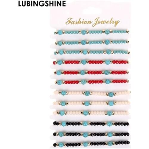 Women Men Bracelets Handmade Adjustable Fashion Beaded Bracelet Beads Bangle Braided Rope Pulsera Punk Woman Man Jewelry Gift