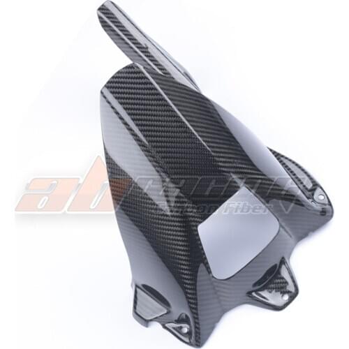 Rear Hugger fender Mudguard Cover With Chain Guard Cover For S1000RR 2009-2014 2015 2016 2017 2018 Full Carbon Fiber 100% Twil