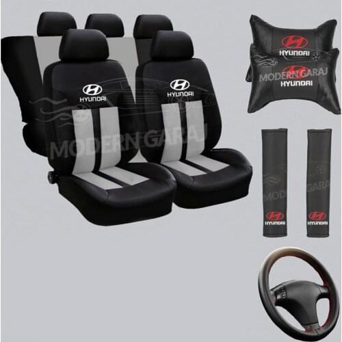Hyundai Seat Cover accent getz elantra i20 i30 i10 Hyundai Neck Pad Hyundai Belt Pad Hyundai Columned Steering Wheel Cover