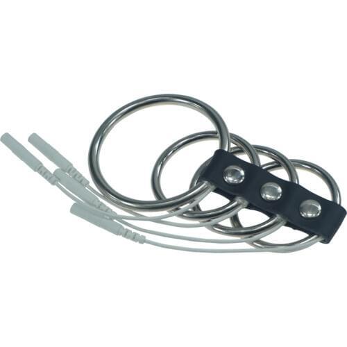 Electro shock accessory for DIY SM bondage chastity device penis cage cock ring lock sex toys for men and women
