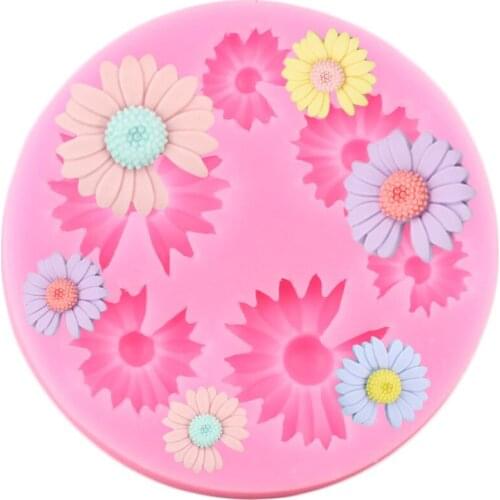 Chrysanthemum Silicone Mold Flower Fondant Cake Decorating Tools Candy Clay Molds Chocolate Gumpaste Moulds Kitchen Accessories