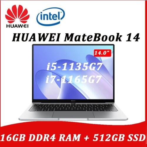 Huawei MateBook14 2021 laptop i5-1135G7/i7-1165G7 16GB RAM 512GB SSD 14inch full-screen notebook computer touch screen Ultrabook