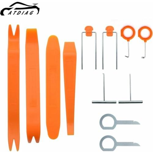 High Quality 12Pcs Remover Removal Puller Pry Tool Car Door Panel Trim Upholstery Retaining Clip Plier Tool Hand Tool Set