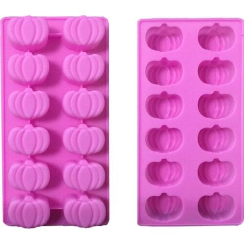 JX-LCLYL Halloween Pumpkin Silicone Candy Chocolate Cookie Cake Mold Soap Ice Cube Mould