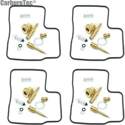 For HONDA VF1100C VF1100 V65 MAGNA 1983-1986 VF 1100C Carburetor Repair Kit Chamber Gasket Main Slow Jet Float Vavle Seat 4 Sets