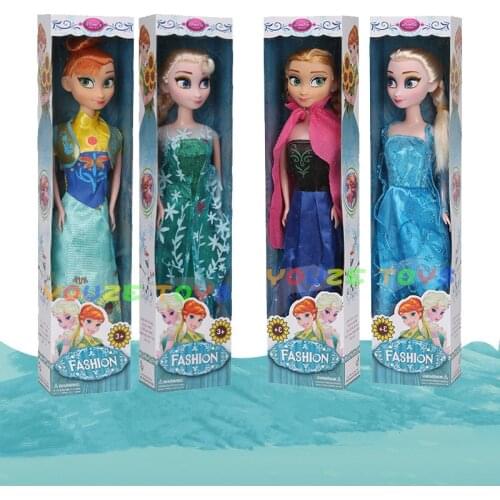 8PCS styles High Quality Boneca 30cm Elsa Doll Girls Toys Fever 2 Princess Anna And Elsa Dolls Clothes For Dolls Children
