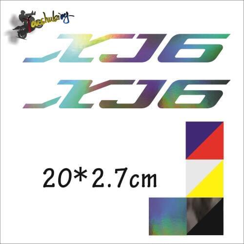 Hot sale Motorcycle Carbon black laser color reflective helmet sticker fit for Moto GP Rossi xj6 XJ6