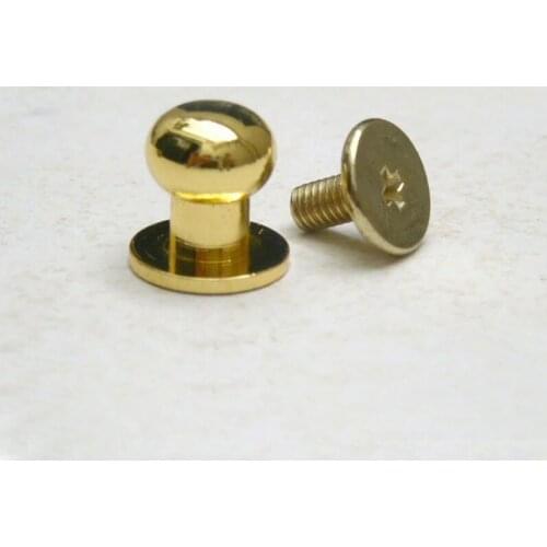 10mm Metal Mashroom studs, Rivet Studs, Purse Feet Rivets