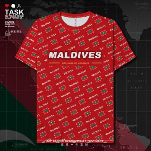 Maldives MDV Maldivian Maldivians MV Quick Dry t shirt mens Workout Sportswear gym Breathable mens tops new clothes summer