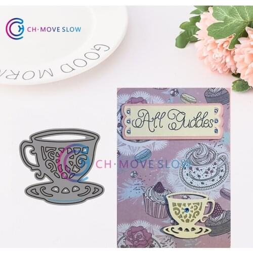 2019 New Arrival CH Coffee cup Metal Cutting Dies Stencils for DIY Scrapbooking/photo Album stamps Decorative Embossing DIY