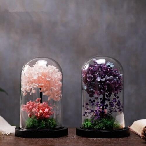 Wishing Flower Dried Home Table Ornaments Hydrangea Flower Room Decoration Wedding Gifts For Bride