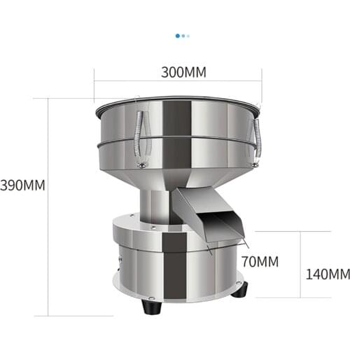 Electric Vibrating Sieving Machine Powder Screening Machine 304 Stainless Steel Lab Sieve Shaker Vibrating Screen 1350N/MIN 220V