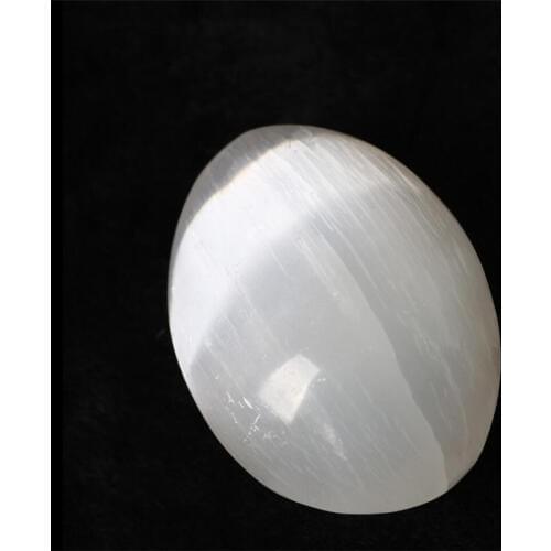 1pcs Gypsum Palm Stone Chatoyancy Crystal Cats Eye Effect Quartz Polished Specimen