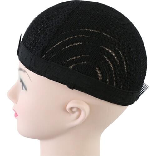 1PC S/M/L Crotchet Braids Wig Caps Cornrows Cap for Easier Sewn In Braided Wig Cap Black Color Spider Braiding Wig Cap with Comb