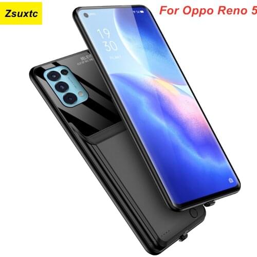 10000 Mah For Oppo Reno 5 Battery Case Smart Reno5 Battery Charger Case Cover Power Bank For Oppo Reno 5 Battery Case