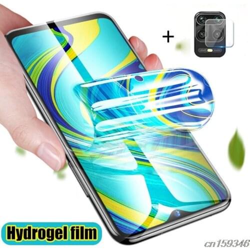 2-in-1 Camera + Screen Protector For Xiaomi Redmi 10X 5G Explosion-proof Hydrogel Film On Redmi 10X Pro 5G protective Not Glass