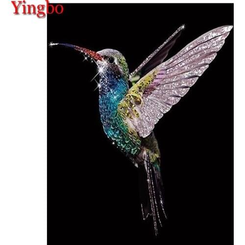 DIY Diamond Embroidery Hummingbird Mosaic Cross Stitch 5D Diamond Painting Animal Bird Full Square Drill Rhinestones Stickers