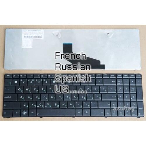 US French Russian Spanish Keyboard For Asus K53TA X73T X73TA X73TK MP-10A73SU-6983 PK130J21A05 04GN5I1KRU00-7 0KNB0-6244RU00