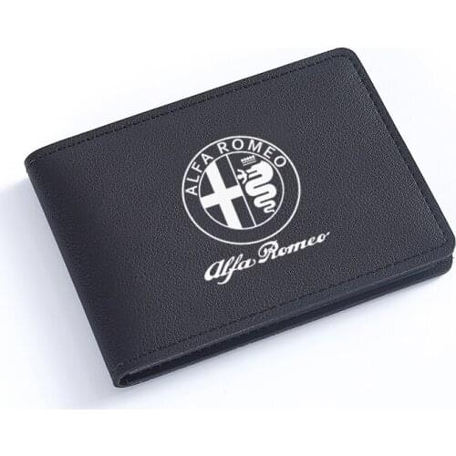 Car Premium Hand-Woven Leather Card Holder For Alfa Romeo 159 147 156 giulietta 147 159 mito Accessories