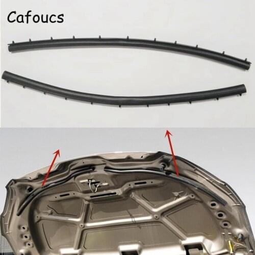 Cafoucs For Peugeot 301 2014-2016 For Citroen Elysee Car Front Engine Hood Sound-proof Seal Strip