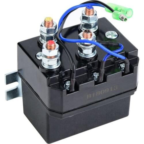For 1500-5000lb Winches ATV UTV Winch Contactor Solenoid Relay Electric Winch Relay (Works With Most Winches Brands)