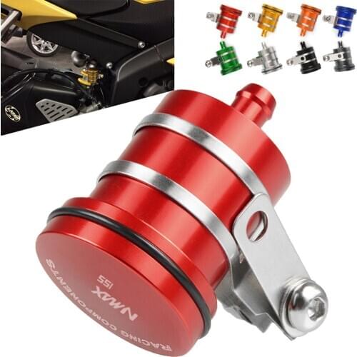For YAMAHA N-MAX NMAX 155 NMAX155 2015 2016 2017 CNC Aluminum Motorcycle Rear Brake Fluid Reservoir Clutch Tank Oil Cup