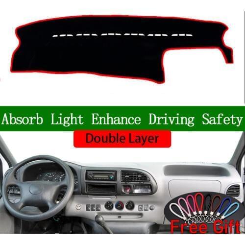 Double Layer Car Stickers For Ford Transit 2013 2014 2015 2016 Dashboard Cover Car Accessories Interior Anti-UV Car Decals