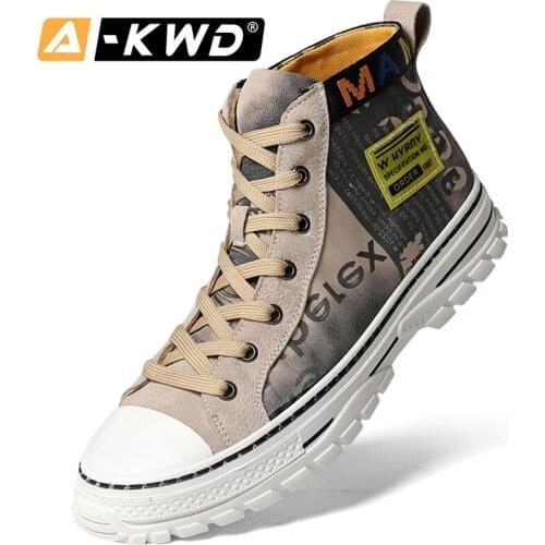 Hip Hop Shoes Men 2019 Fashion Autumn High Top Sneakers Canvas Shoes Men Chausure Homme Breath Men Sneakers Luxury Sneakers Men