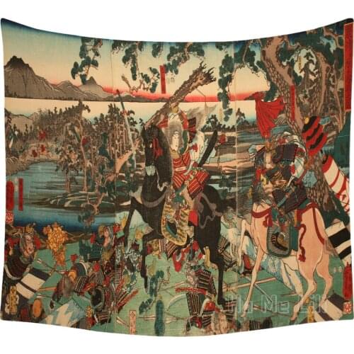 Legend Japans Most Fearsome Female Samurai Tapestry Interior Art Home Decor