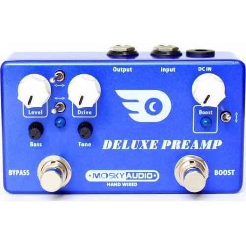 Mosky DELUXE PREAMP Guitar Effect Pedal with Overdrive and Boost Mini Effect Pedal Guitar Parts & Accessories