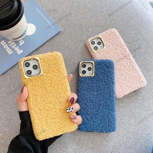 Winter Warm Plush Case For Vivo Y50 Y70S Y73 Y53 Y85 Soft Silicone Cover For Y20 Y30 Y9S Y7S Y75 Y66 Y3 fluffy Furry Phone Capa