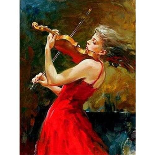 Woman Dance DIY 11CT Embroidery Cross Stitch Kits Craft Needlework Set Cotton Thread Printed Canvas Home Dropshipping