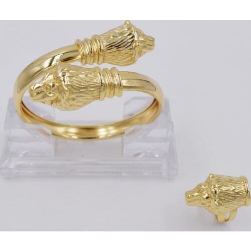 NEW DESIGN High Quality Ltaly 750 Gold color Jewelry Set For Women african beads jewlery fashion necklace set earring jewelry