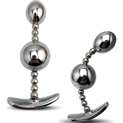 New hot design jewelry color 1 piece huge size metal anal ball beads butt plug dildo SM insert sex toy for men women couple