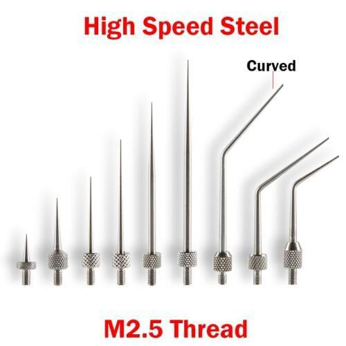 45 Degree 30mm 40mm 50mm Measure Length M2.5 Thread HSS Guage Micrometer Pin Pointed Taper Head Curved Dial Indicator Tip Probe