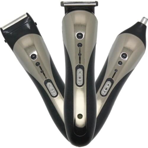 3 In 1 Professional Hair Trimmer Mens Hair Clipper Rechargeable Nose Beard Trimmer Electric Shaver Cutting