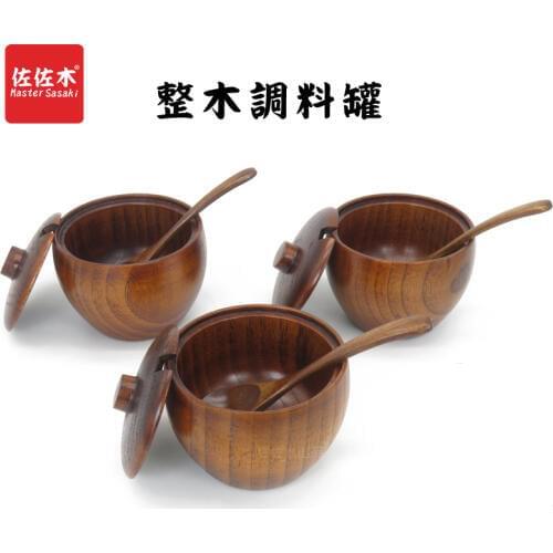 Direct sale of factories Western/asian/chinese style whole wood character has a lid, Alcohol/tea/Seasoning cup/pot, kitchen use