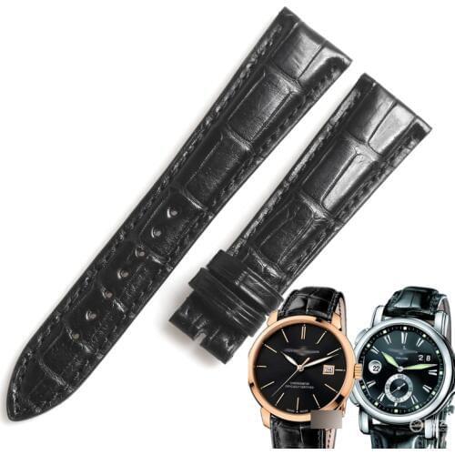 WENTULA watchbands for Ulysse Nardin CLASSICO 8156 alligator skin /crocodile grain