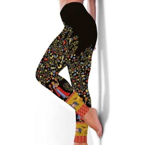 Push-up yoga pants ladies digital printing gym exercise fitness running high elastic yoga pants women high waist sports tights