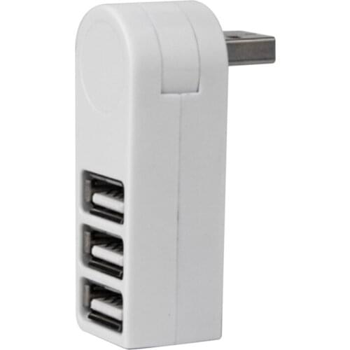 Super Speed 3 Port USB 2.0 Hub Adapter Rotating Laptop Hub T Card Reader USB Disk