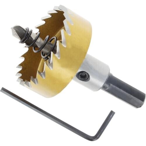 1Pcs Gold 12-40mm HSS Hole Saw Cobalt Drill Bit Opener 85mm Length Cutter Tool for Stainless Steel Iron Alloy Plate Metal Drill