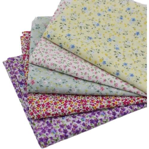 5pcs Floral Cotton Fabric Sewing Tilda Patchwork Tissue Home Textile Woven Telas Fat Quarter Tecido