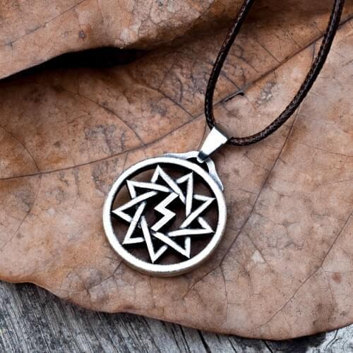 Thor Symbol Pendant Necklace Talisman Amulet Slavdom Runes Jewelry Decoration Pendants