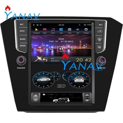 10.4 inch Vertical screen android 9.0 system For-Volkswagen MAGOTAN 2017+ car GPS multimedia radio navigatIon stereo