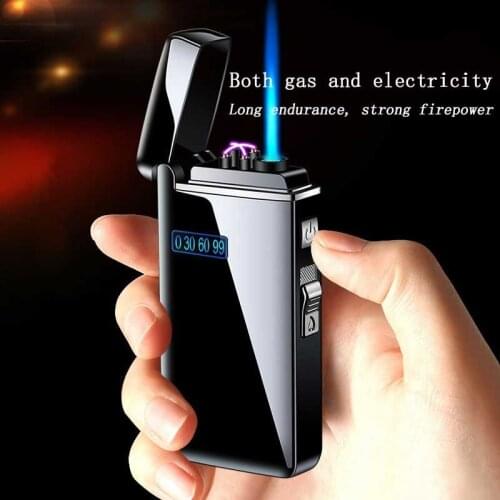 Windproof Arc Usb Lighter Gas Lighter Metal Survival Torch Turbo Lighters Plasma Lighter Survival Lighters Gadgets for Men