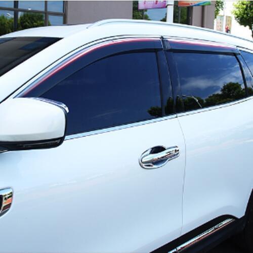 Foal Burning Car exterior modification with a special light bar visor for Renault Koleos for Samsung QM6 2017 2018 Accessories