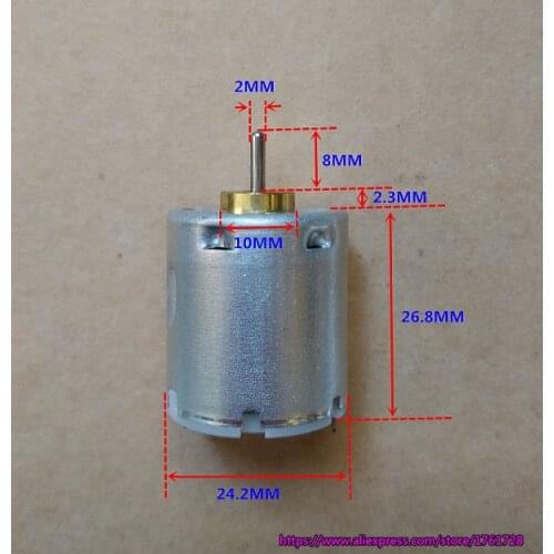 Original Mabuchi 270 high speed micro DC motor 24*27mm 3V 10000RPM precious-metal brush motor
