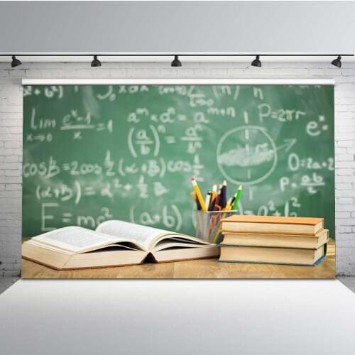 Mehofoto Photography Backdrop Back to School Photo Background Book for Photographic Booth Studio ZH-217