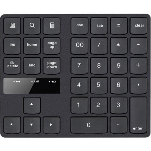 2021 Keyboard Mini Keyboard Wireless Number Pad Rechargeable Keypad For Laptop PC 35 Keys One Hand Ergonomic Game Keypad NEW
